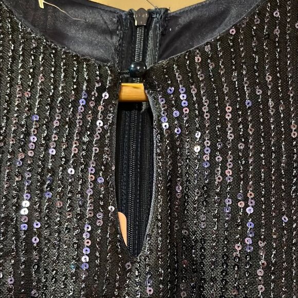 Sparkling Navy Sequin Dress - Picture 7 of 13